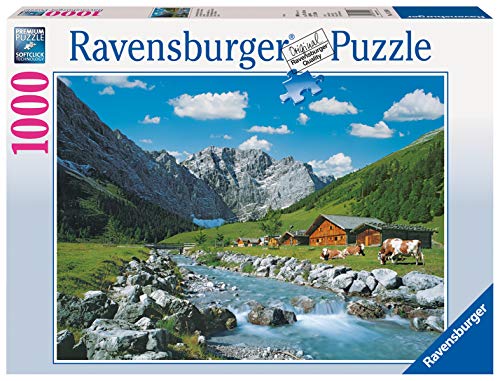 Ravensburger Puzzle 1000 Piezas, Monte Karwendel - Austria, Colección Fotos y Paisajes, Puzzle para Adultos, Rompecabezas Ravensburger de óptima calidad, Puzzles Paisajes Adultos