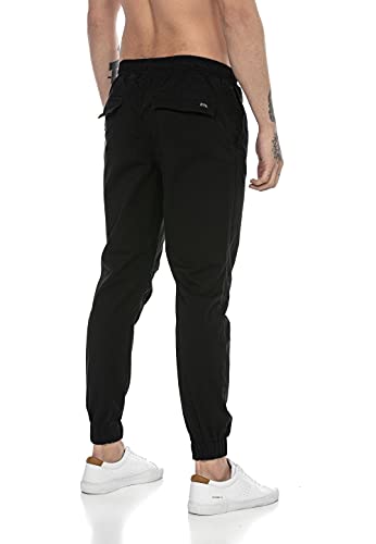 Redbridge Pantalón para Hombre Joggers Chino Algodón Noir XXL