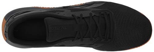 Reebok mens Nanoflex Cross Trainer, Black/Gum, 9.5 US