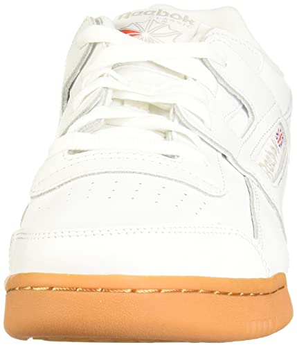 Reebok Workout Plus, Zapatillas de Gimnasia Hombre, White/Carbon/Classic Red Royal-Gum, 37.5 EU