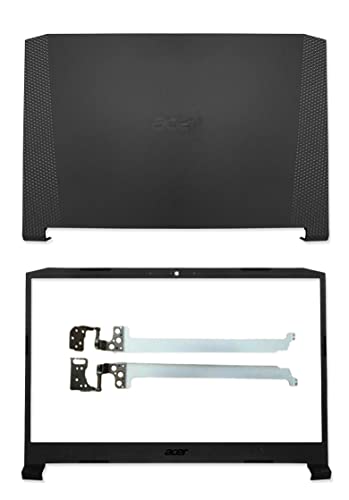 Reemplazo para Acer Nitro 5 AN515-43 AN515-50 AN515-54 AN515-55 LCD Tapa trasera y bisel delantero y bisagras (A+B+H)