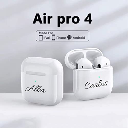 Regalo Original Personalizado - Auriculares Personalizados Pro 4 - Cascos inalámbricos con Nombre - Regalos Originales Hombre y Mujer - Regalo Navidad - Regalos Personalizados