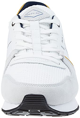 Replay Adrien-Classic Status, Zapatillas Hombre, 2917 White Navy OCRA, 42 EU