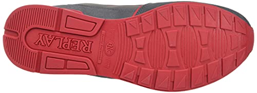 Replay Adrien-Classic West, Zapatillas Hombre, 2915 Gris, Rojo y Blanco, 42 EU