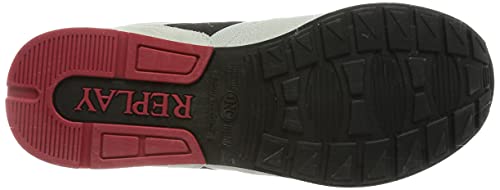 Replay Adrien-Sport Game, Zapatillas Hombre, 506 Gris, Negro y Rojo, 42 EU