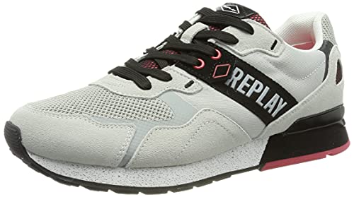 Replay Adrien-Sport Game, Zapatillas Hombre, 506 Gris, Negro y Rojo, 42 EU