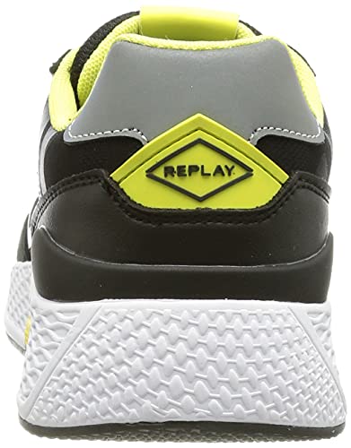 Replay Hybrid-Sport Drum, Zapatillas Hombre, 2923 Black Camo Lime, 43 EU