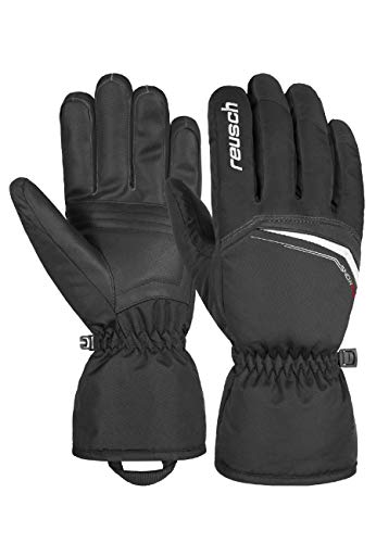 Reusch Snow King Guante, Unisex Adulto, Negro, Blanco, 7