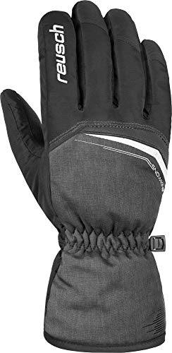 Reusch Snow King - Guantes para Hombre, Hombre, Color Black/Black Melange, tamaño 10.5