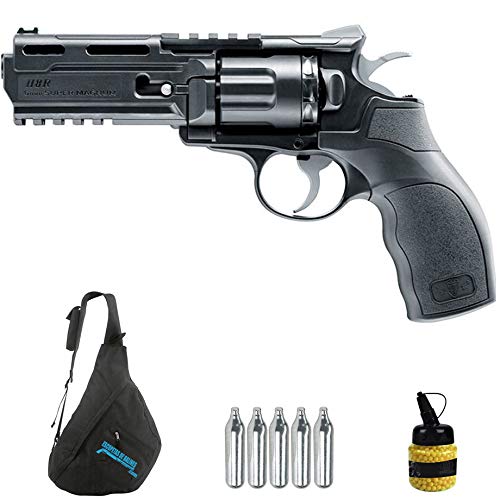 Revólver Umarex Elite Force H8R CO2 (6mm) | Arma Corta de Airsoft (Bolas de plástico) + Mochila + biberón