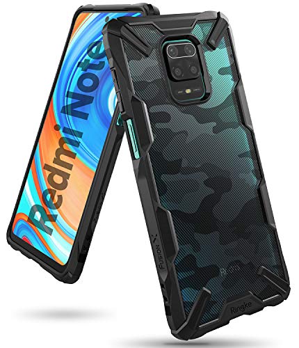 Ringke Fusion-X Diseñado para Funda Xiaomi Redmi Note 9 Pro (2020), Carcasa Redmi Note 9S, Parachoque Resistente Impactos Funda Redmi Note 9S / Redmi Note 9 Pro (6.67 Pulgadas) - Camo Black