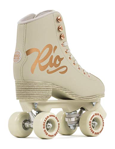 Rio Roller Quad Skates Patines Patinaje Infantil, Juventud Unisex, Rosa (Rose Cream), 35.5