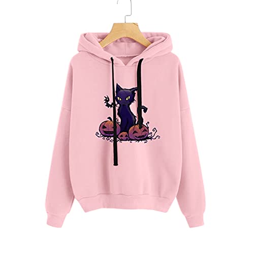 riou Sudadera con Capucha para Mujeres Otoño Invierno Tallas Grandes Casual Chaqueta Caliente y Esponjoso Tops Suéter Abrigo Jersey Hoodies Deportivos Pullover Moda Originales