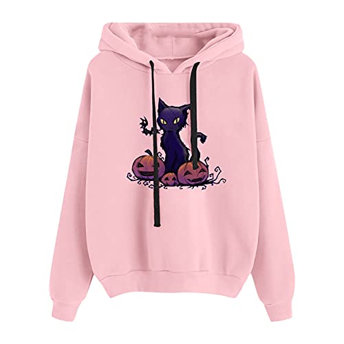 riou Sudadera con Capucha para Mujeres Otoño Invierno Tallas Grandes Casual Chaqueta Caliente y Esponjoso Tops Suéter Abrigo Jersey Hoodies Deportivos Pullover Moda Originales