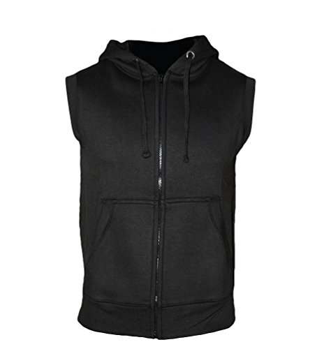 ROCK-IT Apparel®, Chaleco de Entrenamiento sin Mangas para Hombre, Sudadera, Jogging, Entrenamiento, Fitness, Tallas S-4XL Tank Top en Negro S