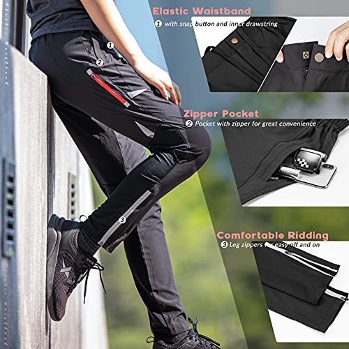 ROCKBROS Pantalones Largos de Ciclismo Secado Rápido para Bicicleta MTB Running Deporte al Aire Libre, para Hombre y Mujer