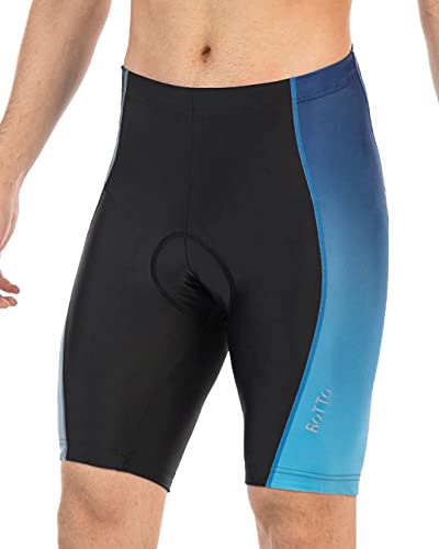 ROTTO Pantalones Cortos de Ciclismo para Hombre Pantalones Cortos de Bicicleta Acolchados