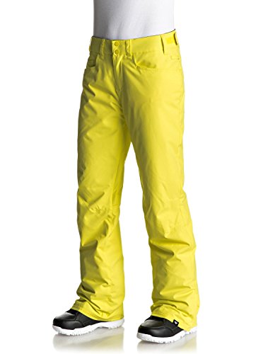 Roxy Backyard PT Pantalones para Nieve, Mujer, Amarillo (Yellow Cream Solid), L