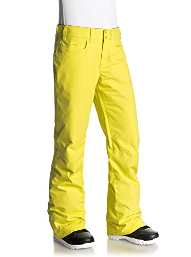 Roxy Backyard PT Pantalones para Nieve, Mujer, Amarillo (Yellow Cream Solid), L