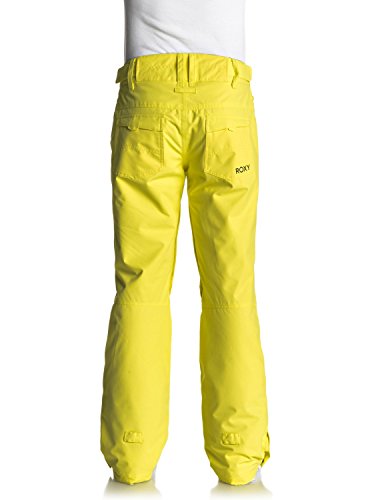 Roxy Backyard PT Pantalones para Nieve, Mujer, Amarillo (Yellow Cream Solid), L