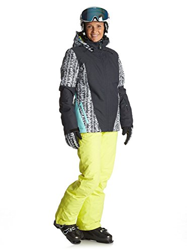 Roxy Backyard PT Pantalones para Nieve, Mujer, Amarillo (Yellow Cream Solid), L