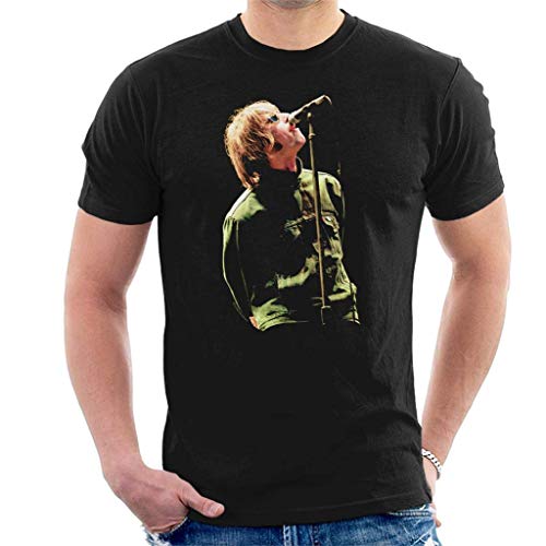 RWYZTX® Liam Gallagher with Oasis at Balloch Castle 1996 Men's T-Shirt