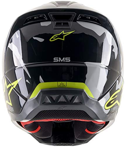 S-M5 ROVER HELMET ECE, ALPINESTARS (anthracite/yellow fluo/gray camo,size XL)