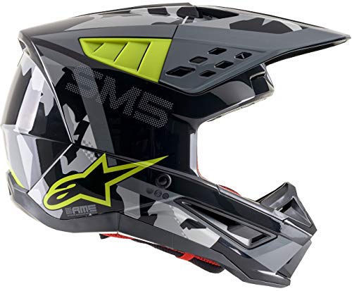 S-M5 ROVER HELMET ECE, ALPINESTARS (anthracite/yellow fluo/gray camo,size XL)