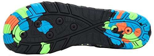 SAGUARO Escarpines Zapatos de Agua Calzado Playa Zapatillas Deportes Acuáticos para Buceo Snorkel Surf Natación Piscina Vela Mares Rocas Río para Hombre Mujer (Negro,41 EU)