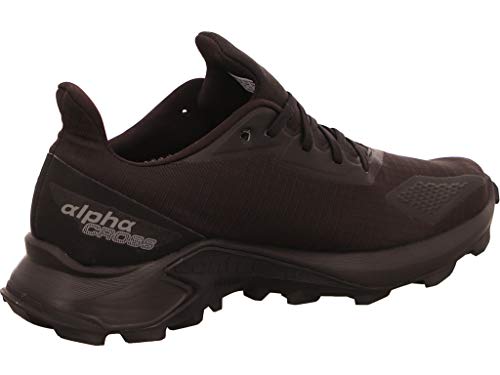 Salomon Alphacross Blast Gore-Tex (impermeable) Hombre Zapatos de trail running, Negro (Black/Black/Black), 43 ⅓ EU