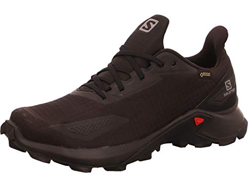 Salomon Alphacross Blast Gore-Tex (impermeable) Hombre Zapatos de trail running, Negro (Black/Black/Black), 43 ⅓ EU