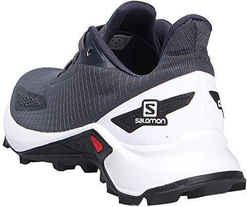 Salomon Alphacross Blast Mujer Zapatos de trail running, Azul (India Ink/White/Black), 38 ⅔ EU