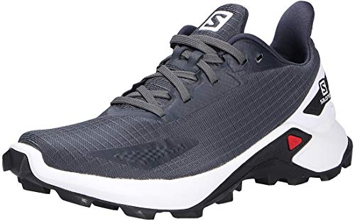 Salomon Alphacross Blast Mujer Zapatos de trail running, Azul (India Ink/White/Black), 38 ⅔ EU