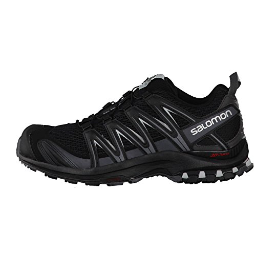 Salomon XA Pro 3D, Trail Running Shoe Mujer, Negro (Black/Magnet/Quiet Shade), 43 1/3 EU