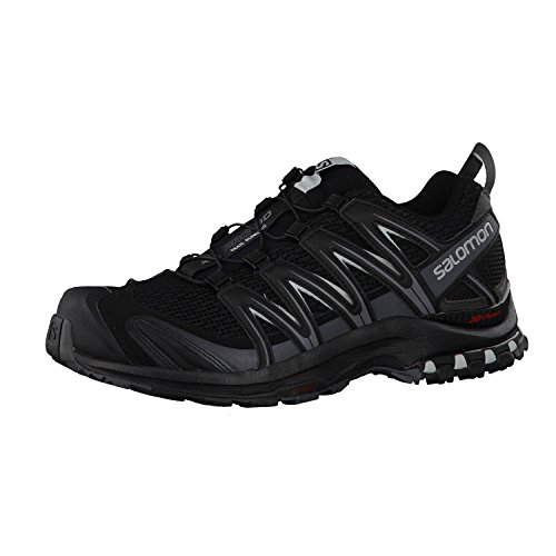 Salomon XA Pro 3D, Trail Running Shoe Mujer, Negro (Black/Magnet/Quiet Shade), 43 1/3 EU