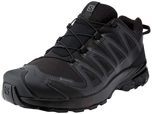 Salomon XA Pro 3D V8 Gore-Tex (impermeable) Hombre Zapatos de trail running, Negro (Black/Black/Black), 41 ⅓ EU