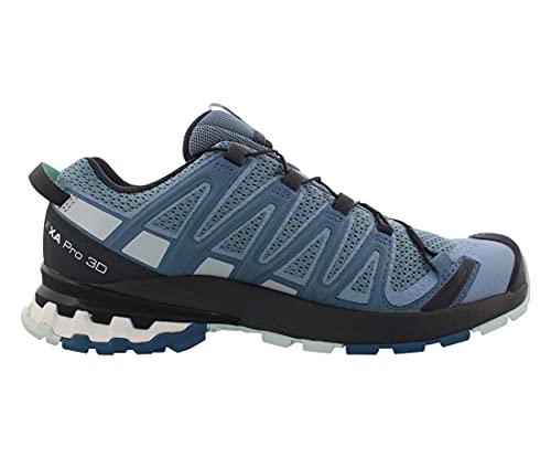 Salomon XA Pro 3D V8 Mujer Zapatos de trail running, Azul (Ashley Blue/Ebony/Opal Blue), 44 EU