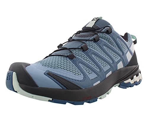 Salomon XA Pro 3D V8 Mujer Zapatos de trail running, Azul (Ashley Blue/Ebony/Opal Blue), 44 EU