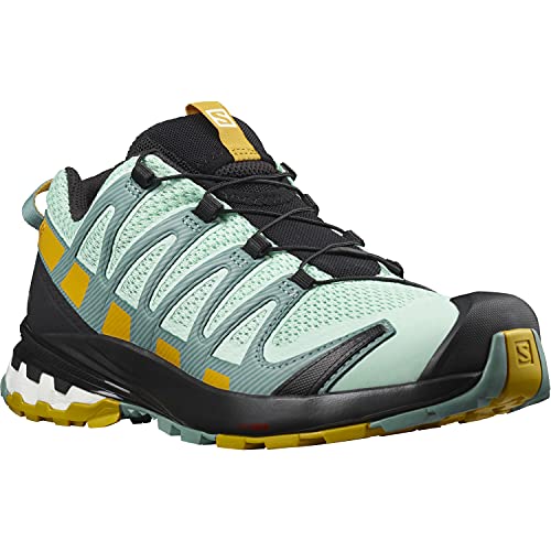 Salomon XA Pro 3D V8 Mujer Zapatos de trail running, Verde (Yucca/Trellis/Arrowwood), 36 EU