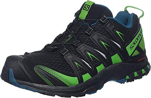 Salomon XA Pro 3D, Zapatillas de Trail Running Hombre, Negro Black Deep Lagoon Onlime Lime, 45 1/3 EU