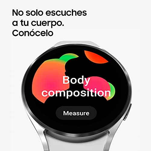 Samsung Galaxy Watch4 - Smartwatch, Control de Salud, Seguimiento Deportivo, Batería de Larga Duración, 40 mm, Bluetooth, Color Plata (Version ES)