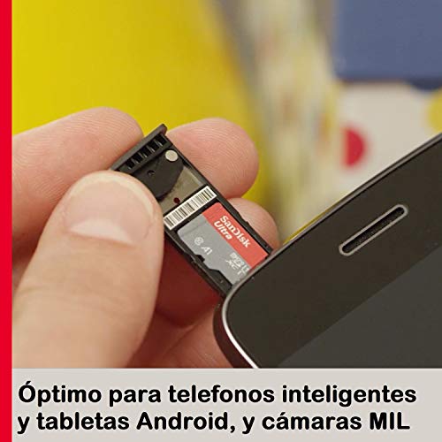 SanDisk Ultra Tarjeta de Memoria microSDHC con Adaptador SD, hasta 120 MB/s, Rendimiento de apps A1, Clase 10, U1, 32 GB