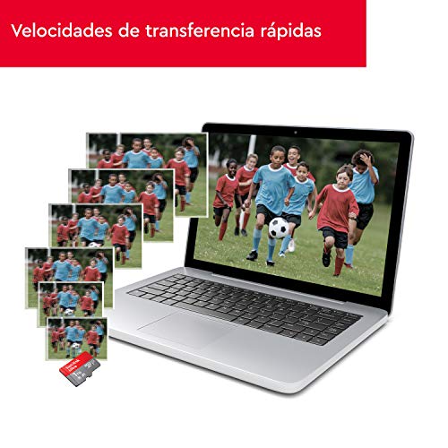 SanDisk Ultra Tarjeta de Memoria microSDHC con Adaptador SD, hasta 120 MB/s, Rendimiento de apps A1, Clase 10, U1, 32 GB