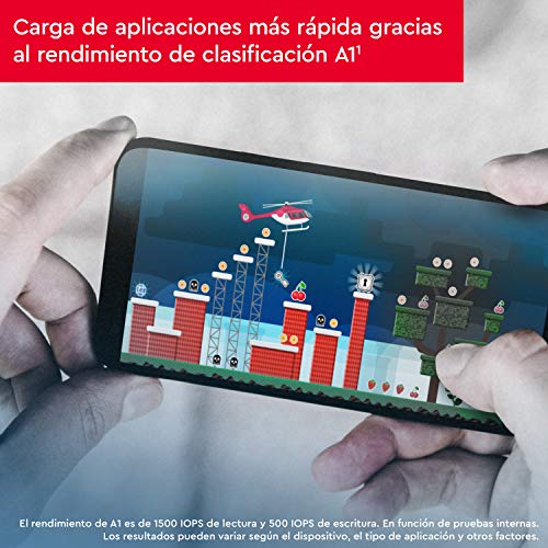 SanDisk Ultra Tarjeta de Memoria microSDHC con Adaptador SD, hasta 120 MB/s, Rendimiento de apps A1, Clase 10, U1, 32 GB