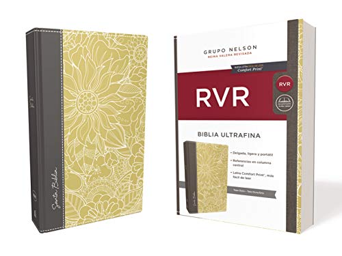 Santa Biblia Reina Valera Revisada (Rvr) Ultrafina, Tela Ocre/Gris