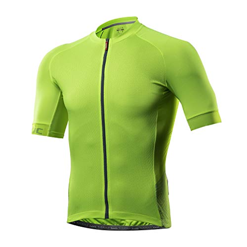 Santic Maillot Ciclista Hombre Top Ciclismo Bicicleta Bici Transpirable Secado Rápido Jersey Ciclista Yorkson Verde EU XXL