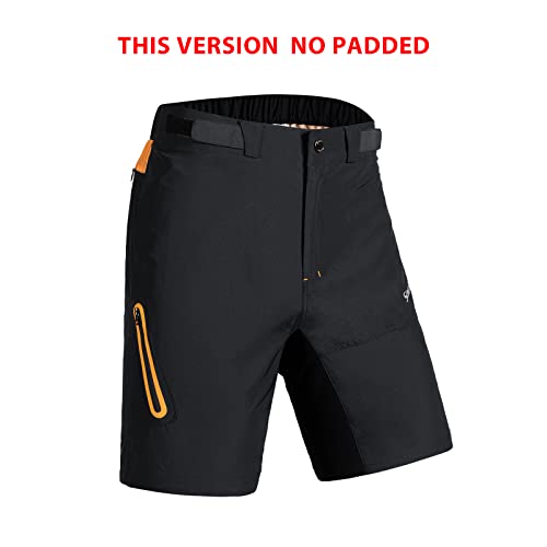 Santic Pantalones Cortos MTB Hombre Pantalones Cortos Ciclismo para Hombre Negro EU L