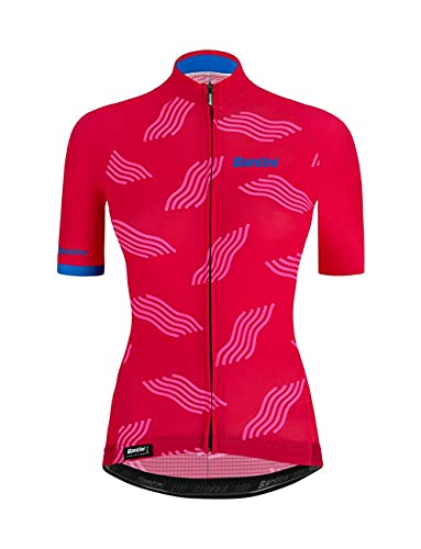 Santini Tono Dune - Jersey Corto para Mujer, Talla S, Color Rosa