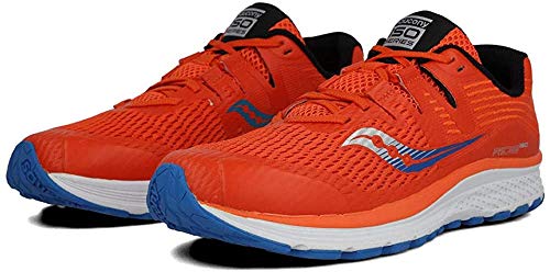 Saucony Ride ISO 1 Zapatilla para Correr en Carretera o Camino de Tierra Ligero con Soporte Neutral para Chico Naranja 39 EU