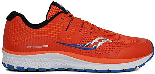 Saucony Ride ISO 1 Zapatilla para Correr en Carretera o Camino de Tierra Ligero con Soporte Neutral para Chico Naranja 39 EU